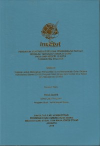 Image of Analisis Efektivitas Pelayanan Administrasi  Di Sub Bagian Administrasi Ketarunaan  Dan Alumni Sekolah Tinggi  Penerbangan Indonesia